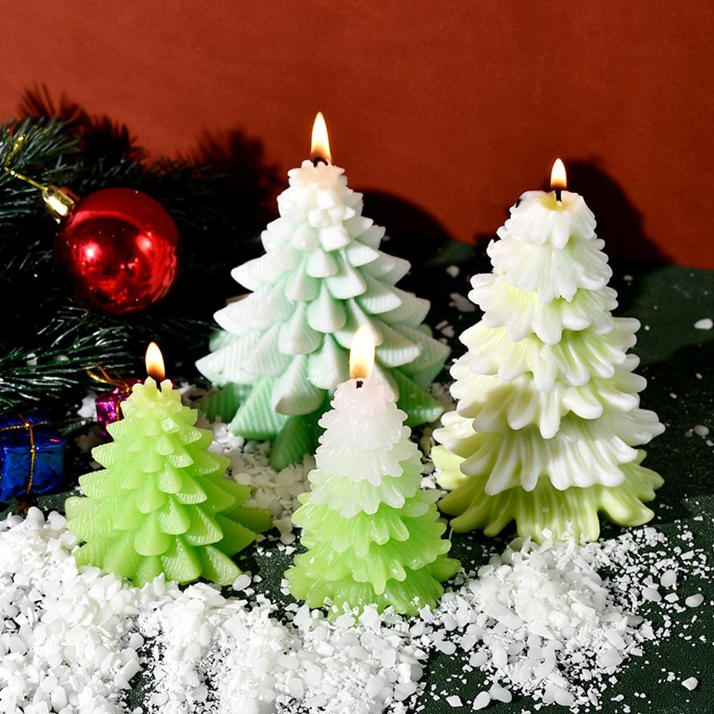 Christmas Atmosphere Candle Mold Silicone Soap Making Tools Scented Candle Molds  Party Decoration
