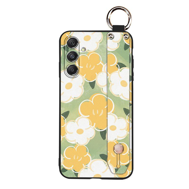Protective Ring Phone Case For Samsung Galaxy M34 5G/SM-M346B Fashion Design Dirt-resistant Waterproof Silicone Lanyard