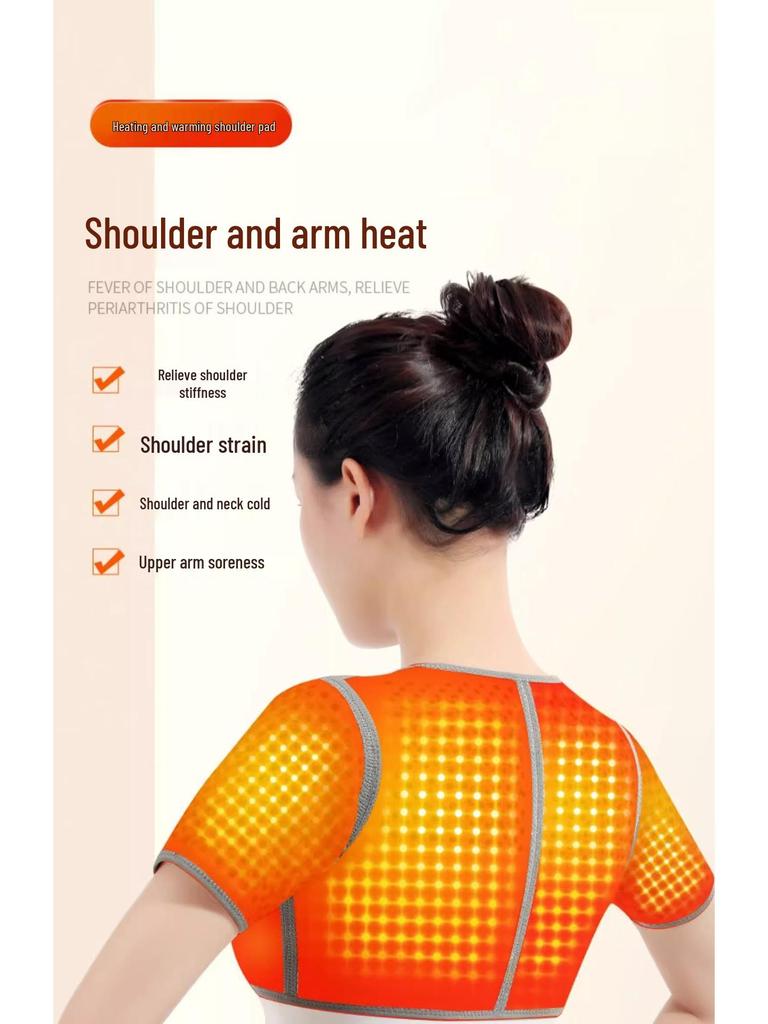 Mugwort Self-Heating Shoulder and Neck Wrap for Men and Women – Postpartum, Joint, and Winter Warmth Protection.