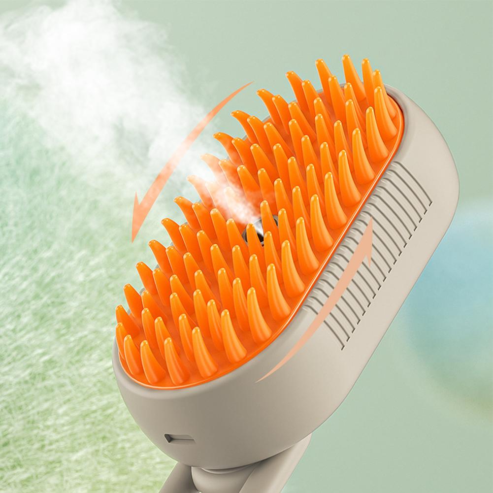 USB Rechargeable Cat Hair Brush With Electric Water Spray Dog Cat Massage Brush for Washing Brushing for Short Long Haired Pets
