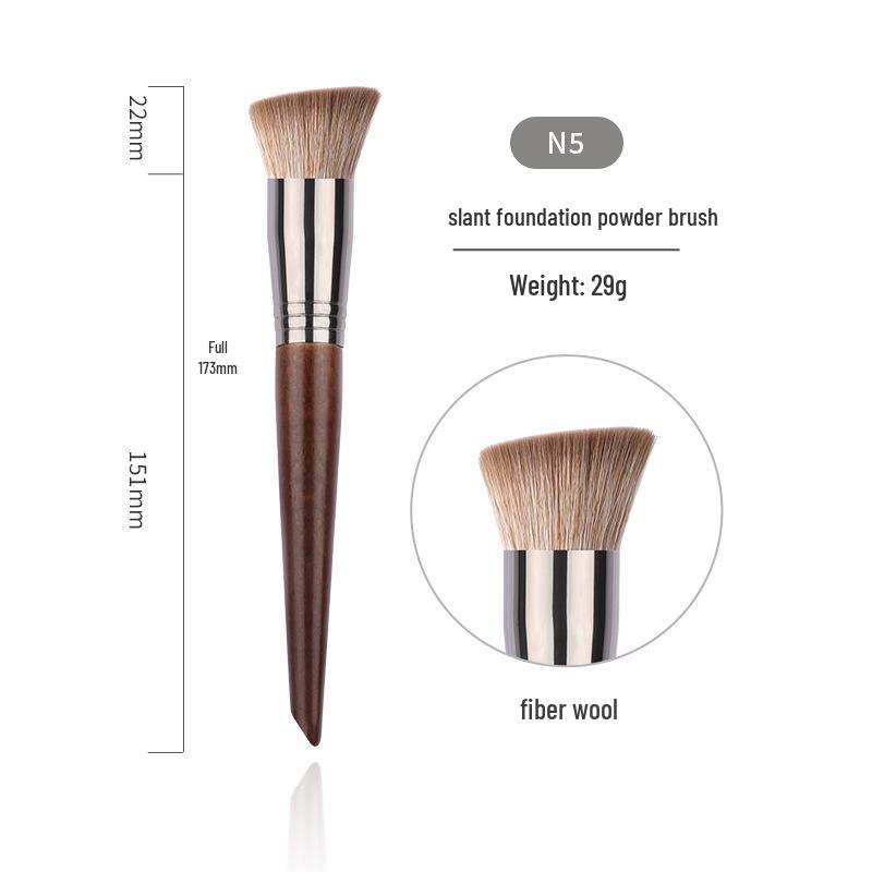 

Набор кистей для макияжа из козьего ворса Байшуй - Животный ворс для румян, пудры, тональной основы и губ.