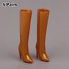 Pointed High Heels for Dolls 5 Pairs Toy Boots Princess Dress Up and Playhouse Fun