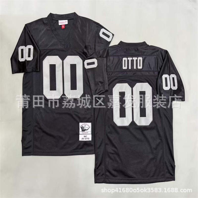 Rugby Jersey Oakland Raiders Retro Style Embroidered Football Uniform Mens Cotton Sport Shirt