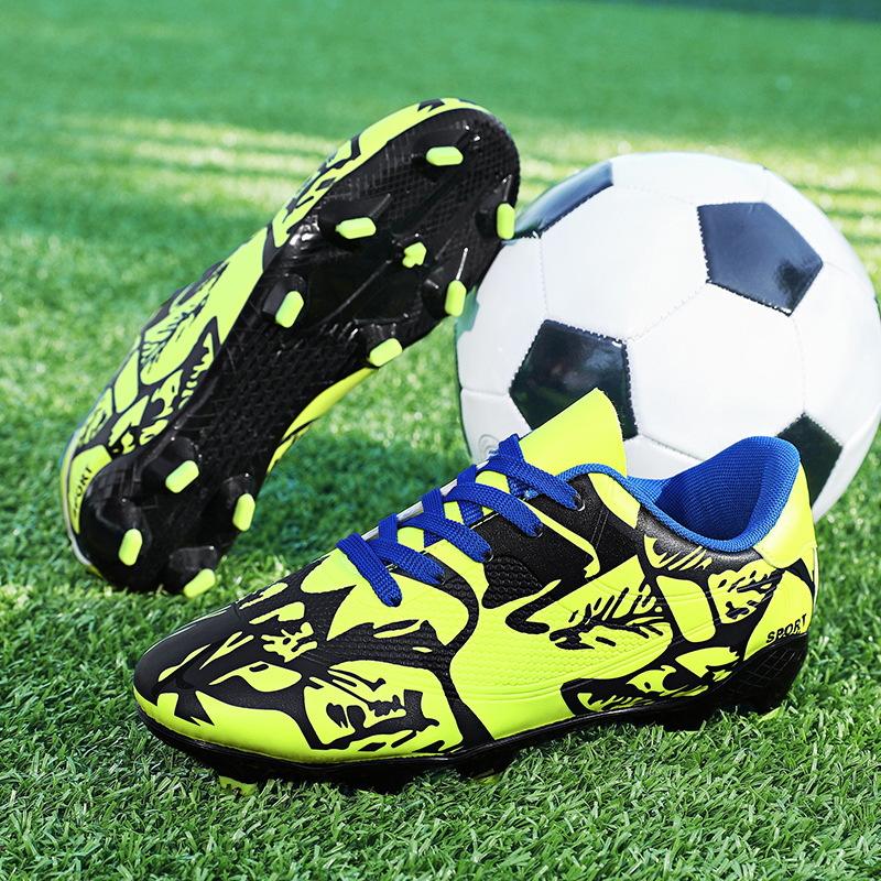 Football shoes low-top leather spikes football sports shoes low-top youth training shoes large size