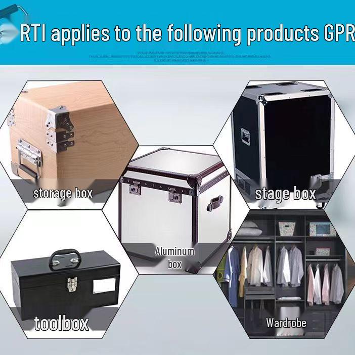 304 Nerezová ocel Odolná Skládací rukojeť pro dřevěnou krabici