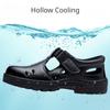 Labor Protection Shoes Men's Summer Steel Wrap Toe Anti-impact Anti-puncture Anti-odor Breathable Sandals Site Work Shoes Wear-resistant Light