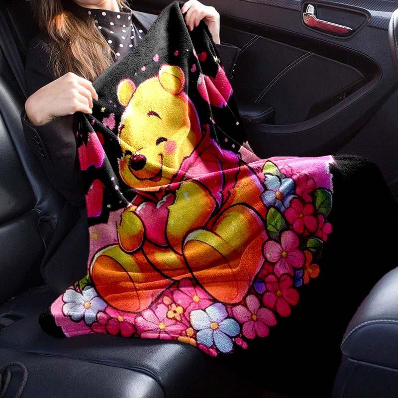 1pc Winnie The Pooh Printing Blanket - Soft, All-Season Throw for Living Room, Bedroom,Personalized Gift with Adorable Cartoon Design