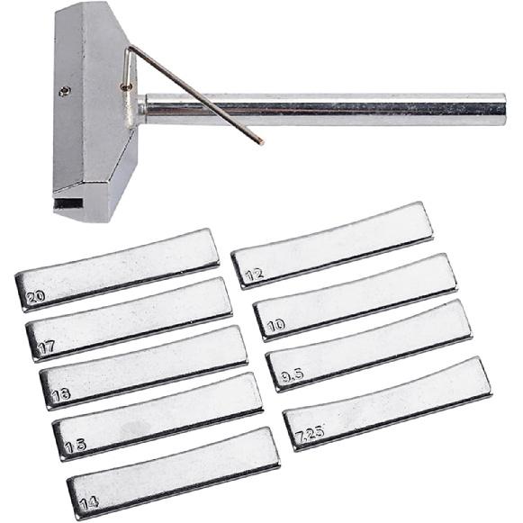 Guitar Bass Fingerboard Fret Press Caul & Brass Radian Fret Inserts with Wrench Luthiers Tool Fingerboard Pressing Tool