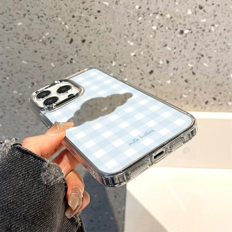 Mobile Phone Cases for iPhone 11 13 XR 15 Pro Max 12 14 Pro Max Case iPhone 16 XS Max Mirror Protective Case Mirror Exquisite Cartoon Waterproof