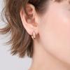 14K Gf Bling Half Stone One-Touch Earrings Elgpee573