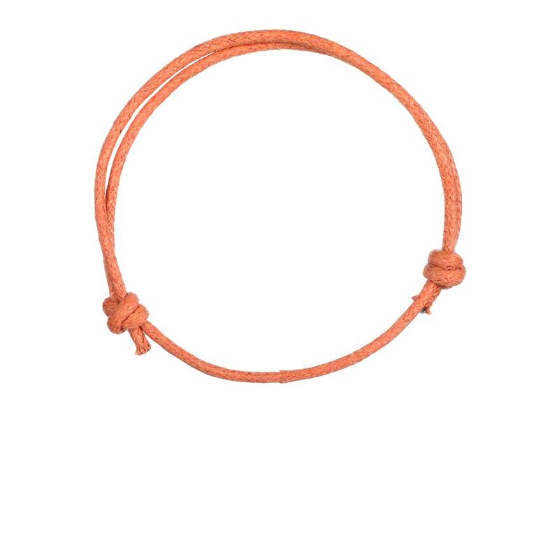 10pcs/lot Korea Wax Cord Bracelets Adjustable Pink Violet Yellow Green Orange White Black Red DIY Bracelet for Women Men