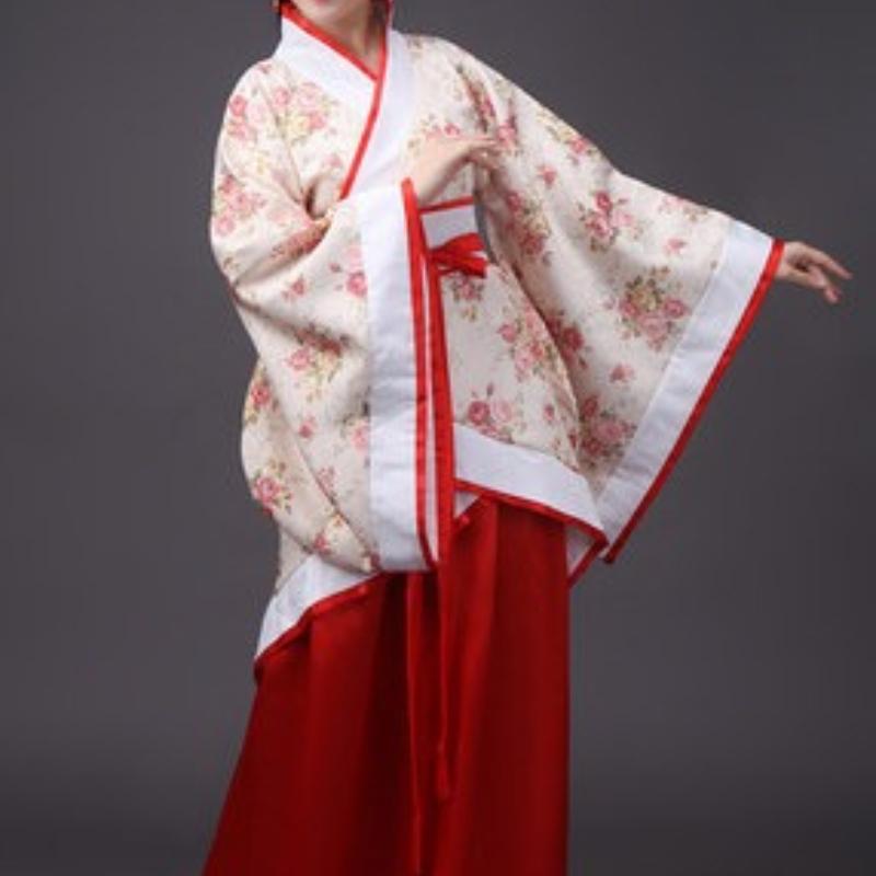 

Жіночий Hanfu Китайський одяг Квіткова дівчинка Традиційна сценічна сукня Жіноча танцювальна сукня Дорослий Фея M