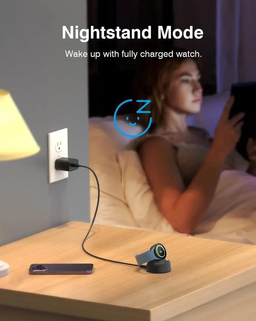Fast Magnetic Watch Wireless Charger for Samsung Galaxy Watch 4 5 6 7 Classic Pro 3 Active 2 Dock Adapter Charging Station stand