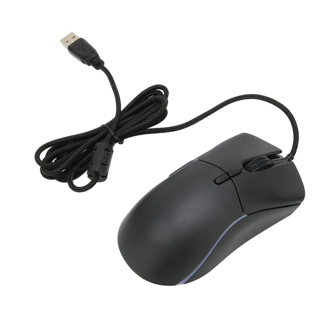 Gaming Mouse Maximum 12800 DPI RGB Backlit Lightweight Ergonomic Stable Accurate Wired Mouse for Desktop Laptop