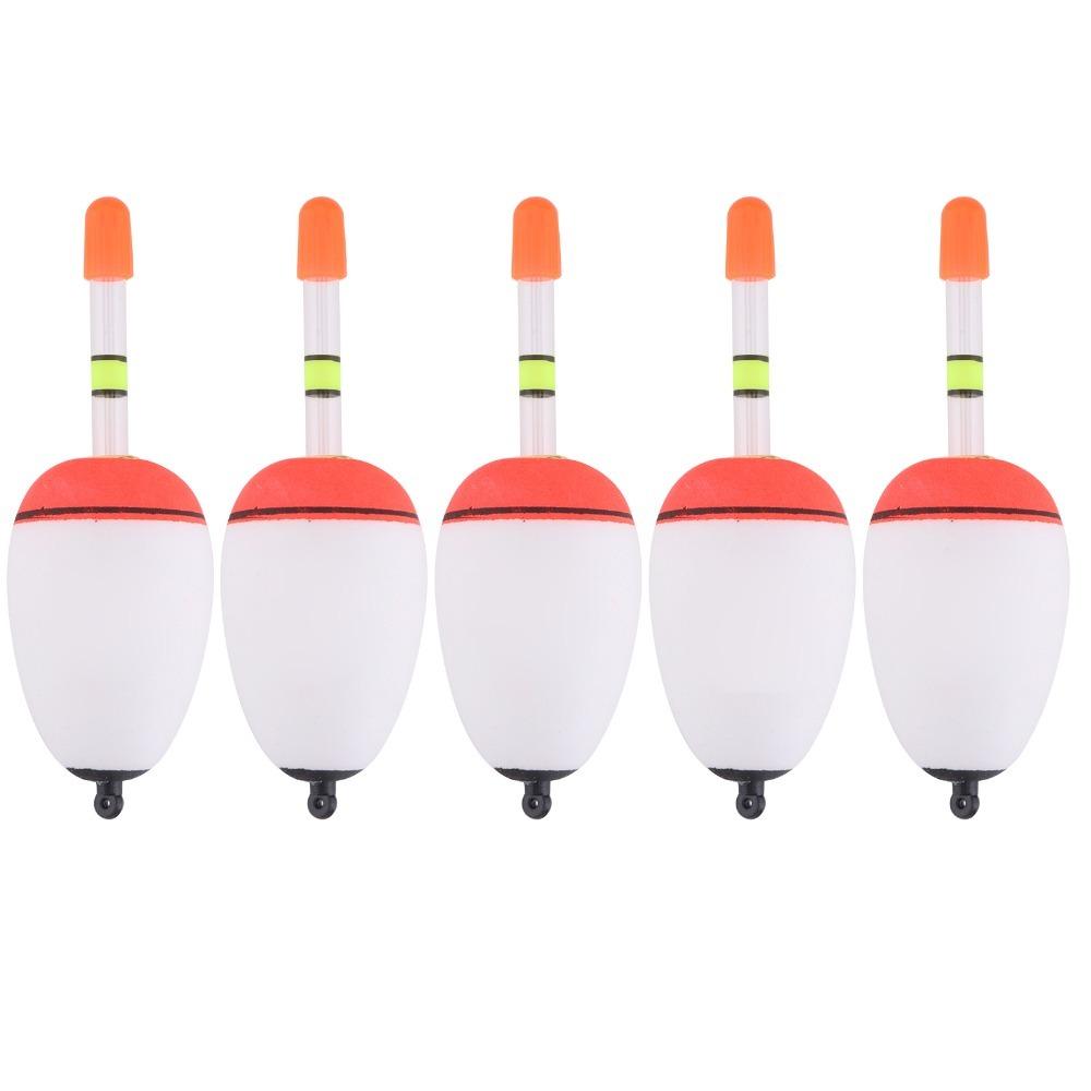 5PCS EVA Foam Fishing Slip Bobbers Long-range Casting Multiple Specifications Fish Floats Lightweight Lightwieght