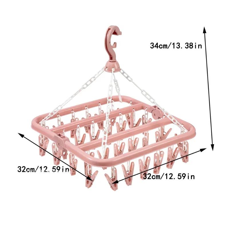 Multi 32 Klipsli Katlanır Çamaşır Kurutma Makinesi Askısı Çamaşır Çorap Kurutma Rafı Ev Aletleri Plastik Klipsli Çok Fonksiyonlu Çamaşır Mandalı