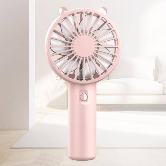 Portable Handheld Mini Fan USB Rechargeable Cooling Fan Quiet Desktop Personal Fan for Outdoor Travel Summer Use