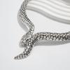 Exaggerated Silver Snake Alloy Collar Punk Style Winding Choker Necklace Retro Fashion Personality Spring Style Collar for Women