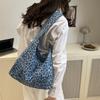 Leopard Print Large Capacity Lazy Korean Style Underarm Crossbody Shoulder Bucket Bag