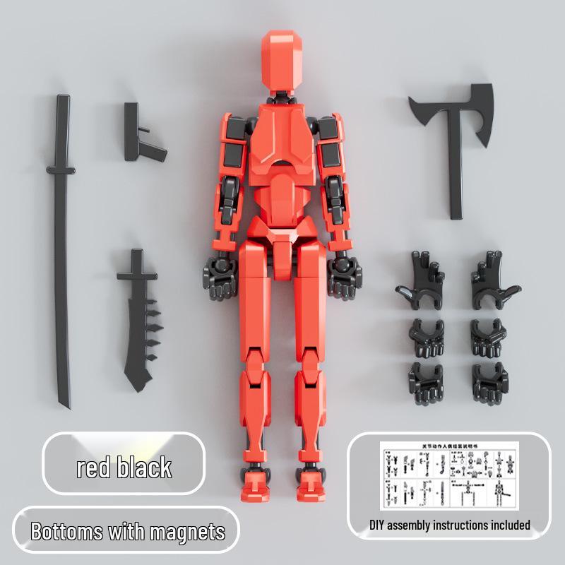 Lucky13 Multi-Joint Magnetic Shield Armor Warrior Transforming Mecha Model Toy