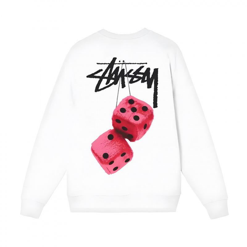 Sudadera Unisex con Estampado Stusy de Algodón Puro con Cuello Redondo - Estilo Moderno, Holgado y Casual