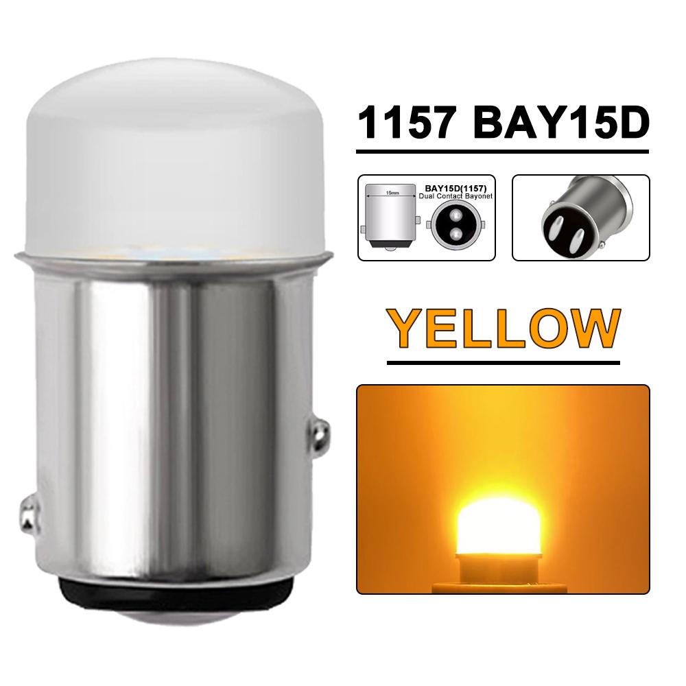 2/4/6/8/10 PCS P21W 1156 BA15S BAY15D 1157 LED Bulbs Turn Signal Lights 12V 3014-9SMD 6500K White Reverse Parking Brake Lamps Bulbs 7