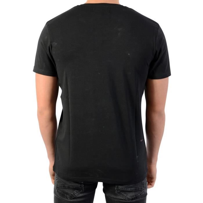 Tee-Shirt Enfant - Kaporal - Arrow - Col V - Manches Courtes - Noir