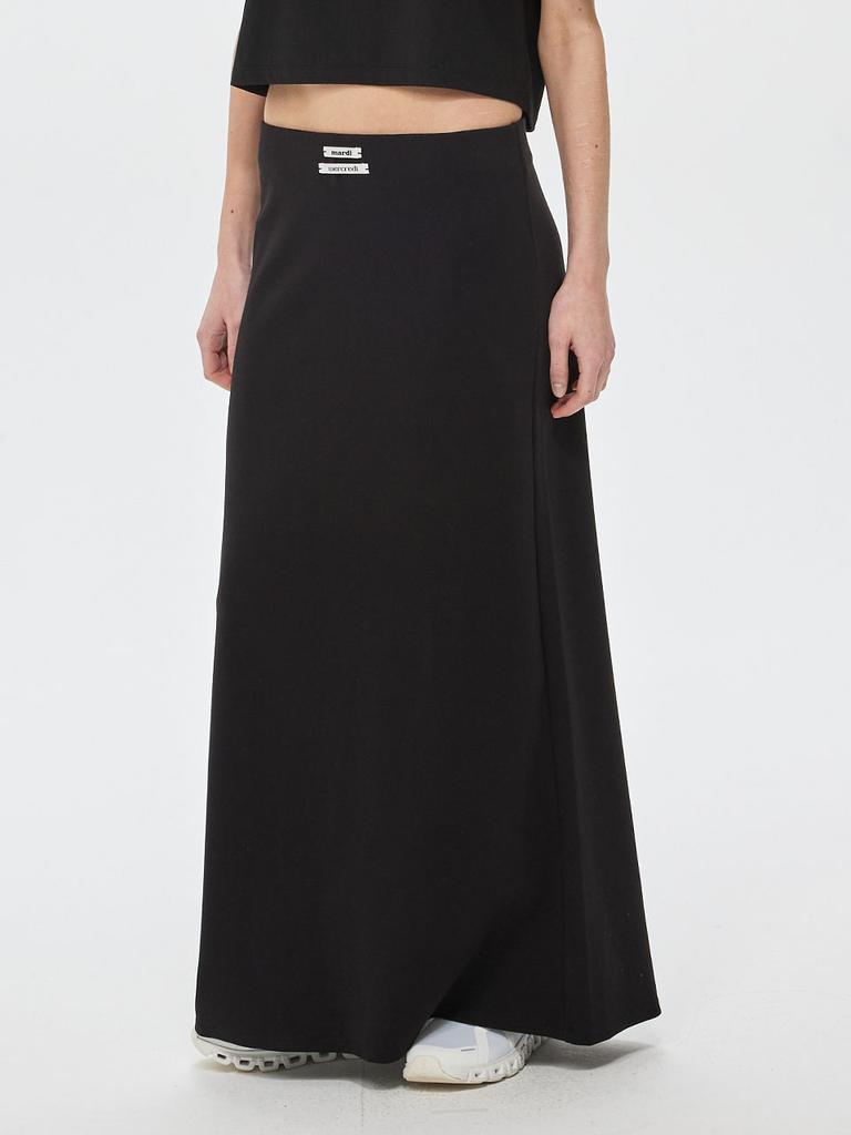 [mardimercredi] Jersey Maxi Skirt Double Label Black