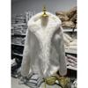 Manteaux Courts Fausse Fourrure Femme Vestes à Capuche Unies Manches Longues Bouton Épais Droits Bureau Dame Décontracté Automne Hiver