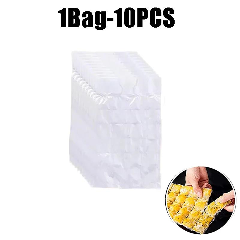 Disposable Transparent Ice Bag Lattice Ice Cube Mold Bar Self-sealing Ice Tray Bag Ice Cube Bag Box Edible Frozen Ice Cube