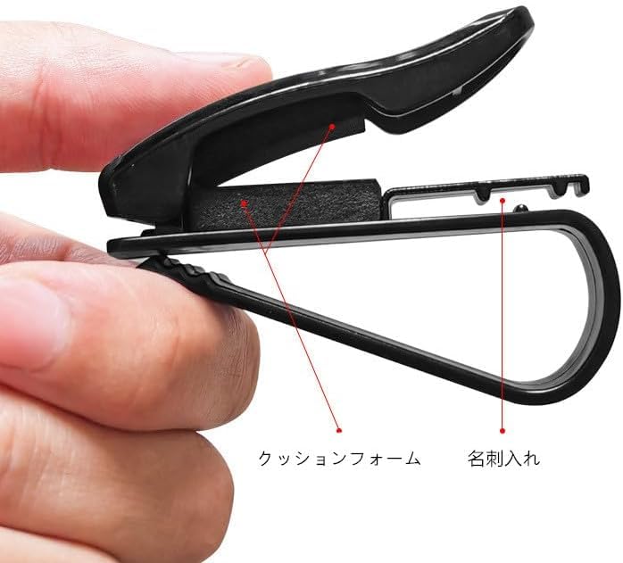 Einfachster Autobrillenhalter, Sonnenbrillenclip, Sonnenblendenclip, Karte