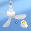 Compact Screw In Ceiling Fan E27 Mount with Adjustable Angle Quiet Operation for Bedroom Kitchen Office Daily