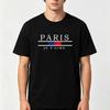 Paris Graphic Print Tshirts Unisex Summer Casual Fashion Sports High Street Minimalist Tops Crew Neck Short Sleeve Cotton Tees