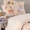 Single and a Half Bed Sheet Set Puppies In Cotton 180X280