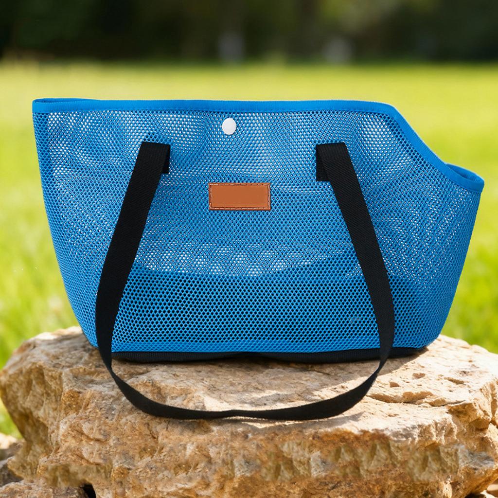 Ausgeh-Faltbare Crossbody-Tasche Handtasche Drahtgeflecht Tragbar Atmungsaktiv Kratzfest Einzelne Schultertasche Haustier Katzen Tasche