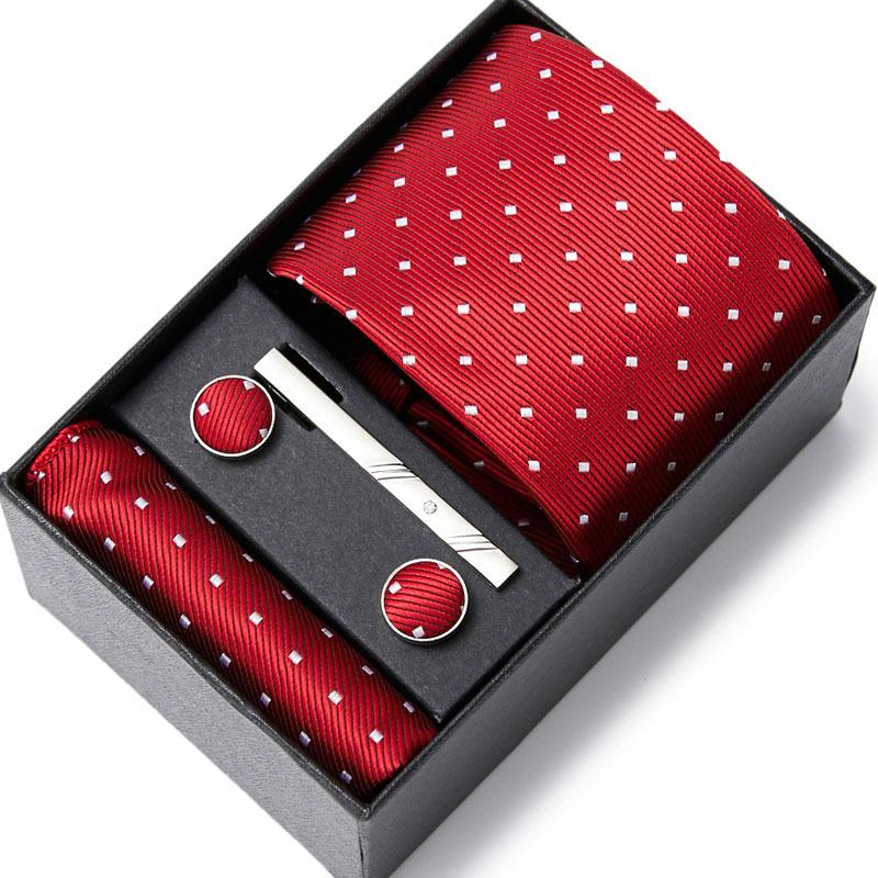 Men's Six-Piece Tie Set for Business and Weddings