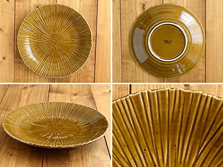 EAST table Großer Teller, 25 cm, Karamell, Minoruba, hergestellt in Japan, mikrowellengeeignet, spülmaschinenfest, Teller, Geschirr, kspl01125003