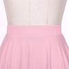 Falda de Color Sólido con Volantes para Mujer: Falda Acampanada Casual con Cintura Elástica para Ropa de Estar en Casa Ropa Deportiva