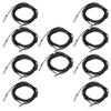 10Pcs Thermistor Sensor NTC Temp Probe 5x25mm Cylindrical Head 2 Meters Cable Length10K B3435