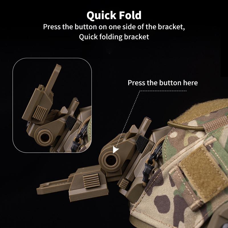 L4G24 Night Vision Mount PVS15 PVS18 GPNVG18 Tactical Helmet Mount NVG Holder Bracket Helmet Stent