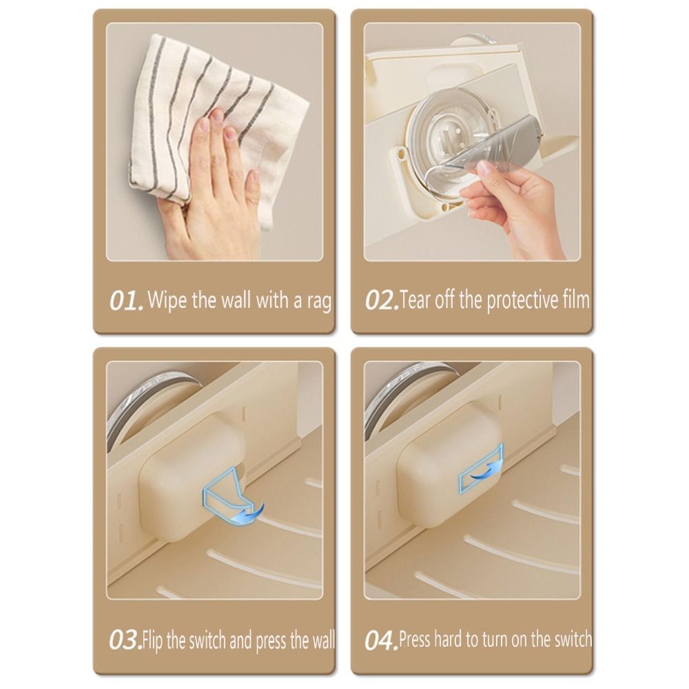 Suction Cup Shower Shelf Towel Bar Bathroom Storage Space Saving Corner Rack  Home Decor