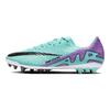 Футбольні бутси Nike Air Zoom Vapor 15 Academy AG Унісекс Футбольні бутси Зелено-фіолетові DJ5630-300