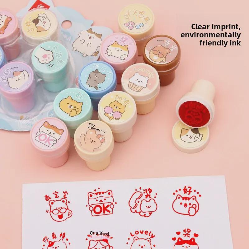 Children's Cartoon Reward Stamps for Teacher Praise and Homework Correction