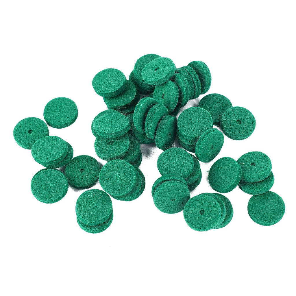 90Pcs Piano Felt Pad 22mm Noise Reduction Round Piano Felt Keyboard Felt Balance Washer Green