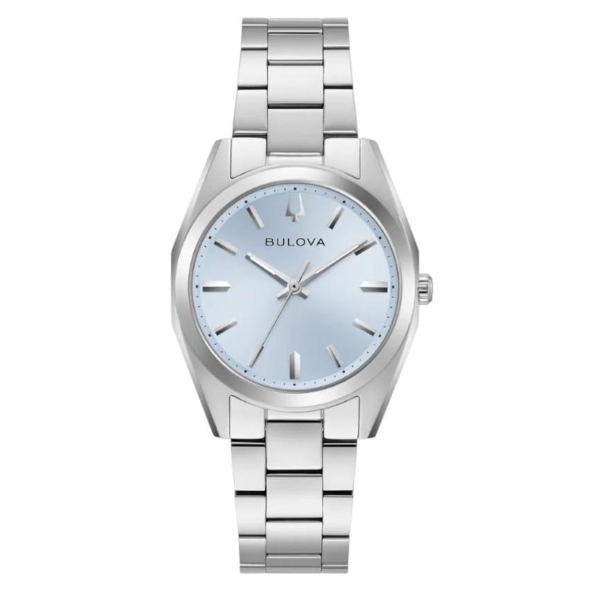 

BULOVA SURVEYOR Автоматические Часы с Циферблатом Светло-Голубого Цвета 39 мм Сапфировое Стекло Нержавеющая Сталь Мужские 96B469 синий