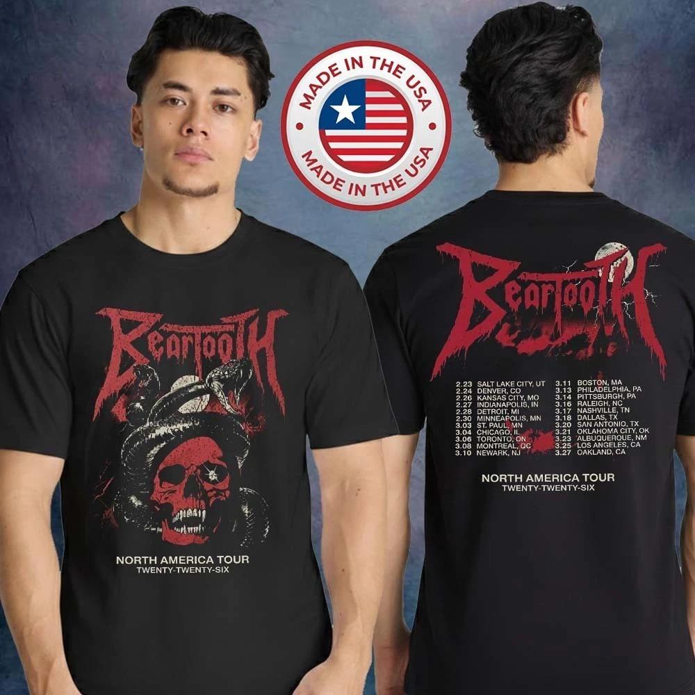 

Beartooth Venomous Shadows Tour 2026 Unisex T-Shirt Unisex T-Shirt XXL