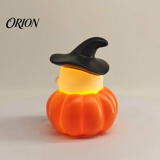 Desktop Night Light 1/3Pcs Halloween Pumpkin Ghost Light, Spooky LED Bedside Lamp, Battery Operated Mini Table for Bedroom Party Kids
