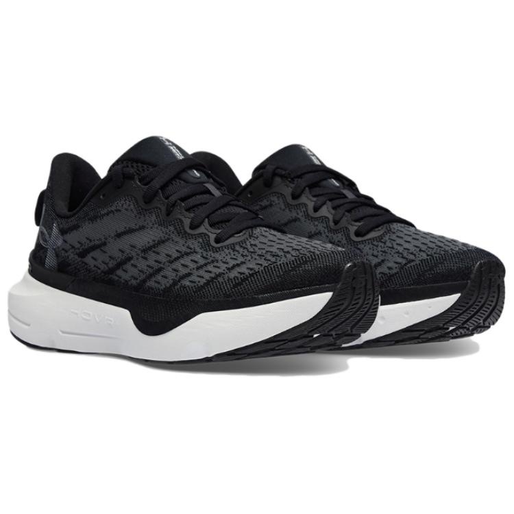 Under Armour  HOVR Infinite Pro Breeze - Black White Women Sneakers Anthracite 3027197-001