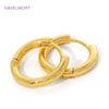 High Quality Simple Round Earrings 18K Gold Plated Brass Vintage Geometry Hoop Earring For Women Fashion Jewelry Gift 2026