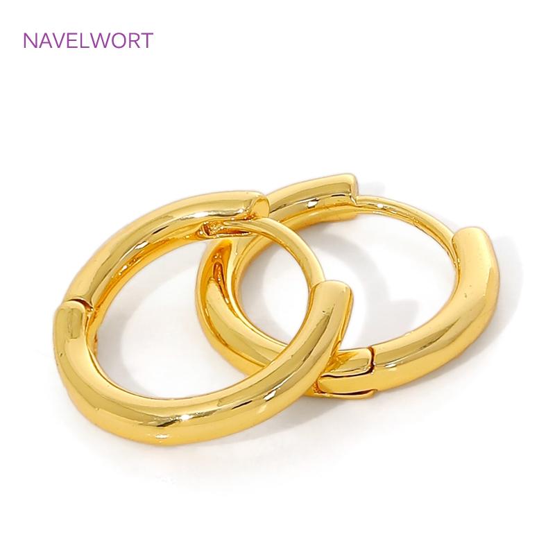High Quality Simple Round Earrings 18K Gold Plated Brass Vintage Geometry Hoop Earring For Women Fashion Jewelry Gift 2026